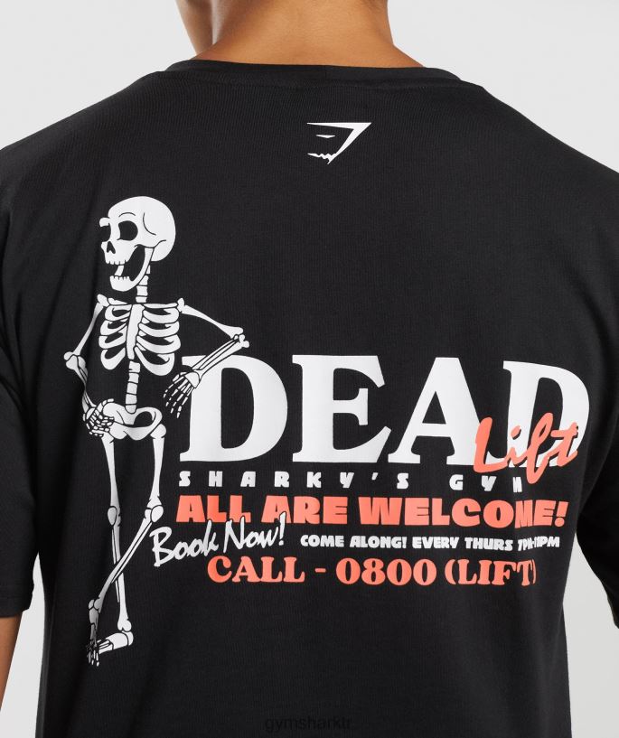 ölü kaldırma midi tişört 8H4J02413 Gymshark Giyim kadınlar siyah